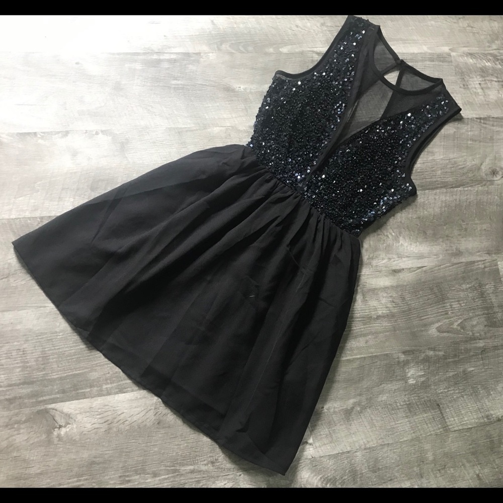 Forever 21 Black Sequined Dress